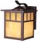 Vaxcel Mission 1 Light Bronze Rectangle Outdoor Wall Lantern Honey Glass OW37273BBZ - alternate 1